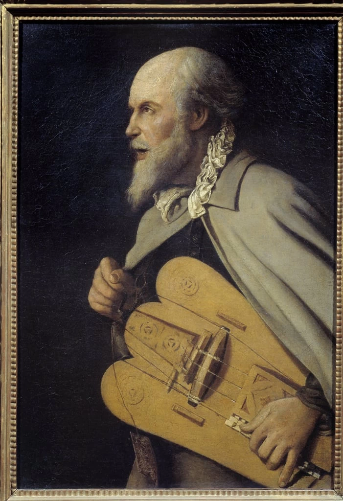 Georges de La Tour - Vecchio suonatore di ghironda, Musees Royaux des Beaux, Arts de Belgique, Brussels
